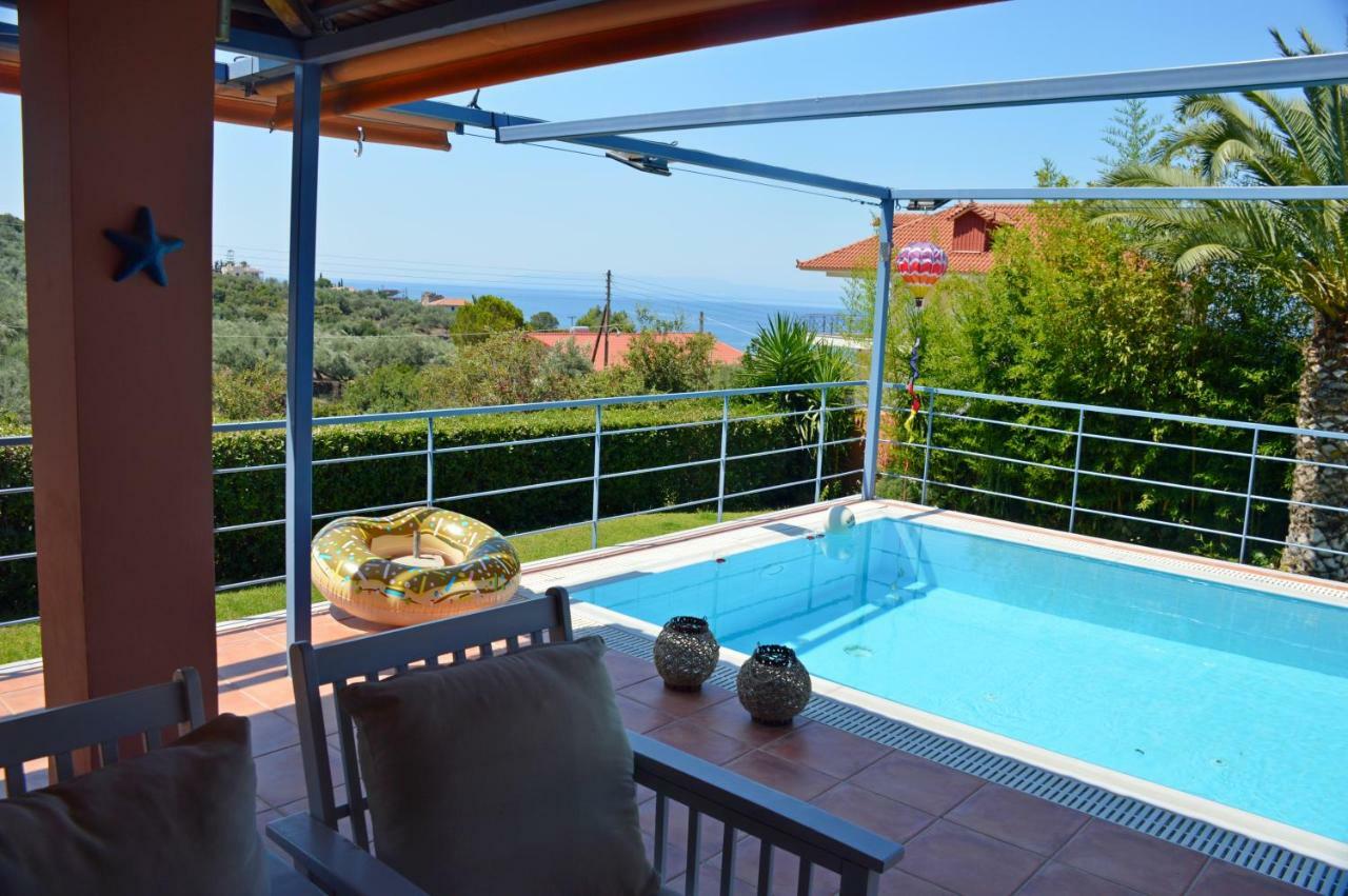 Cozy Small Smart Villa With Private Pool Mikri Mantineia Kalamata Luaran gambar